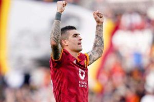 Gianluca Mancini esultanza
