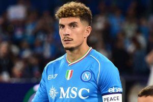 Di Lorenzo con la maglia del Napoli
