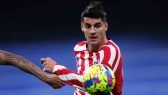 Morata con la maglia dell'Atletico Madrid