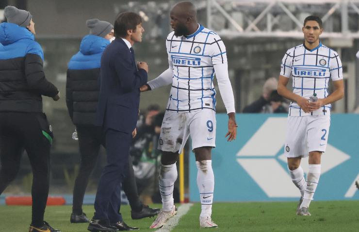 Romelu Lukaku e Antonio Conte