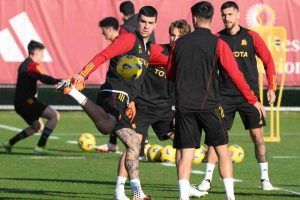 allenamento a trigoria