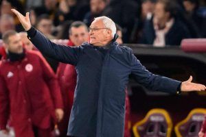 ranieri durante la partita 1200