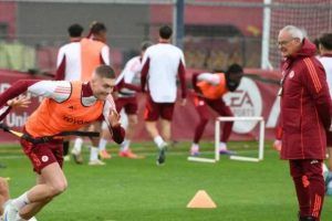 allenamento Trigoria
