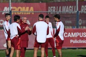 allenamento a Trigoria