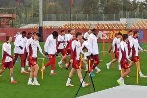 Allenamento a Trigoria