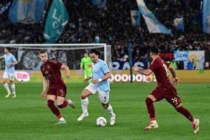Luca Pellegrini durante il Derby