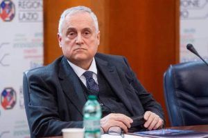 Il presidente della Lazio, Claudio Lotito