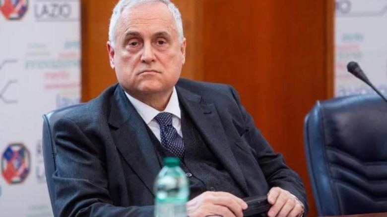 Il presidente della Lazio, Claudio Lotito