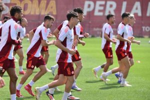 Allenamento a Trigoria