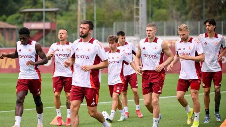 allenamento a Trigoria