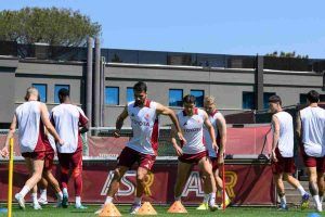 Allenamento a Trigoria