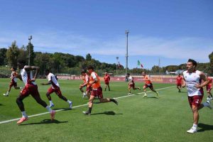 allenamento a Trigoria