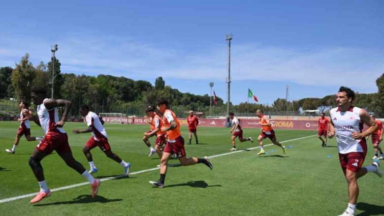 allenamento a Trigoria