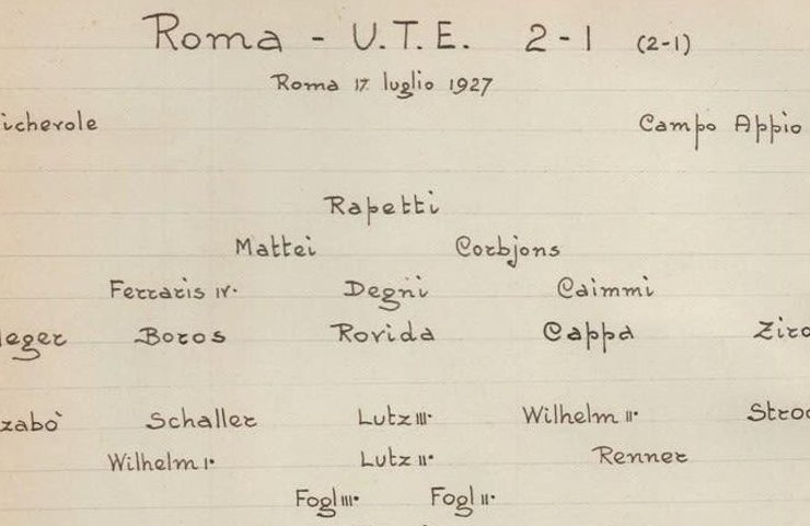 La prima formazione giallorossa