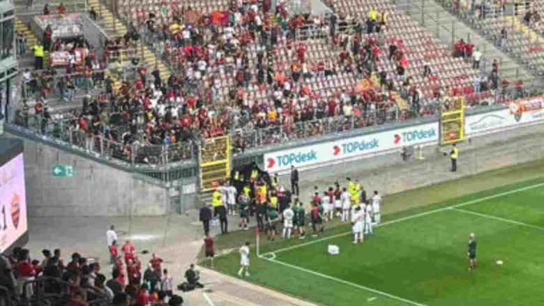 Tifoso cade dagli spalti in Kaiserslautern Roma