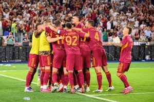 I giallorossi in campo