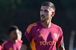 Lorenzo Pellegrini in allenamento