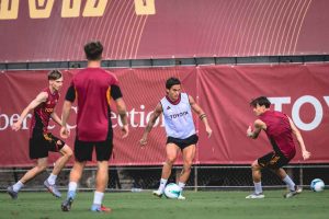 Allenamento a Trigoria