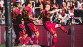 Esultanza Roma Verona 1-0