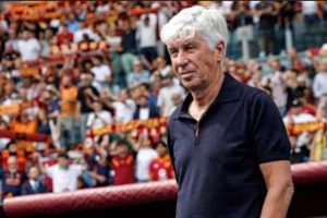 Gasperini durante Roma Torino