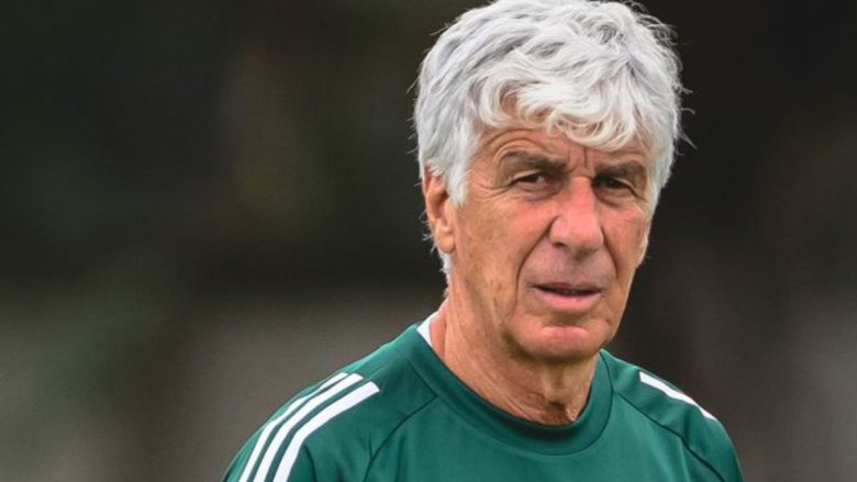 Gasperini in allenamento con la Roma
