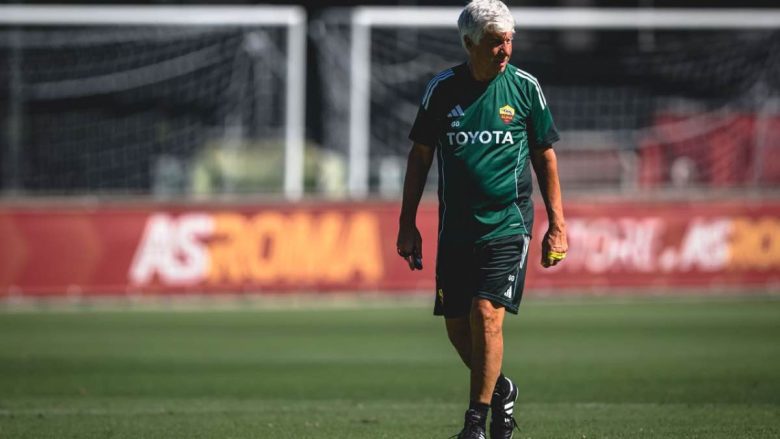 Gasperini serio prima del Derby Lazio-Roma