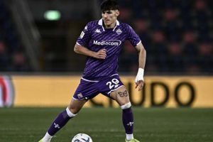 Il difensore viola Niccolò Fortini