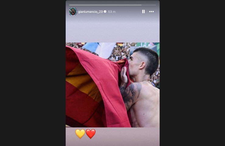 La storia Instagram di Mancini