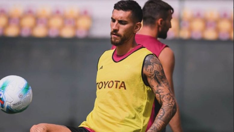 Lorenzo Pellegrini in allenamento
