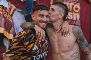 Mancini e Pellegrini festeggiano