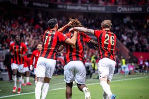 Nizza esulta gol