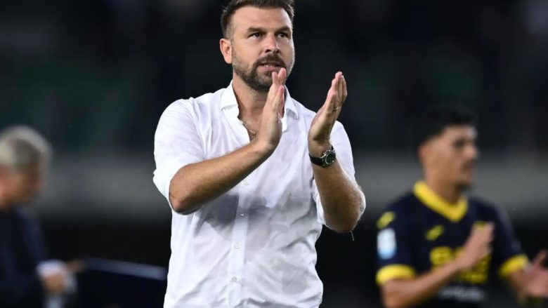 Paolo Zanetti allenatore del Verona, dopo la partita con la Roma