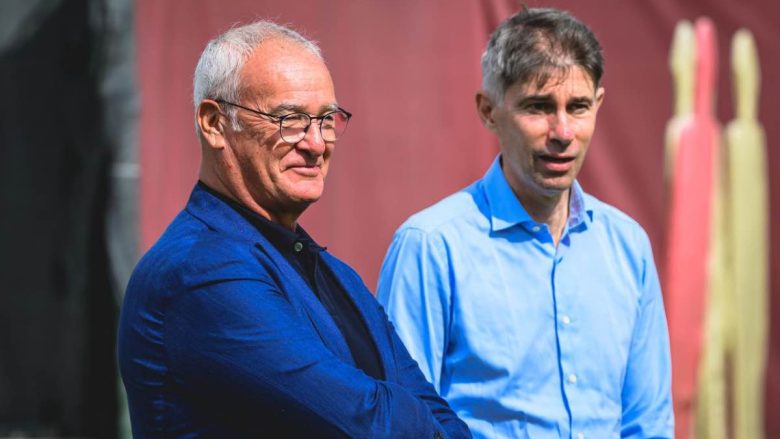 Ranieri e Massara a Trigoria