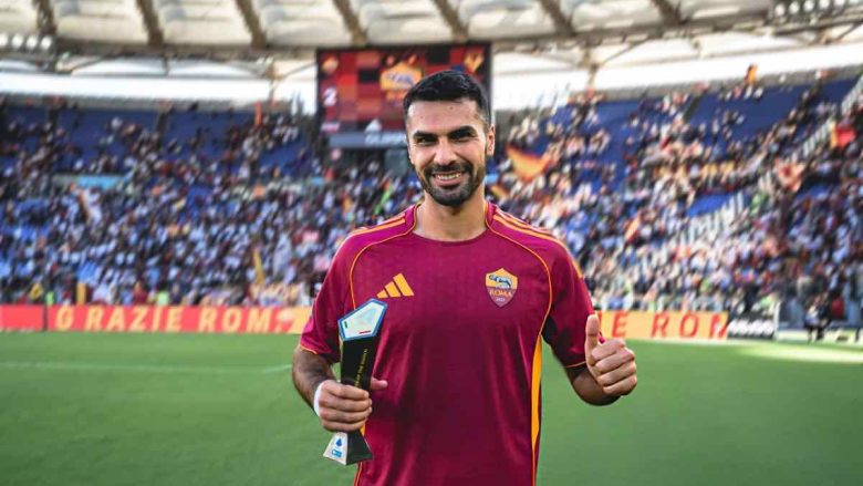 Zeki Celik uomo partita di Roma Verona