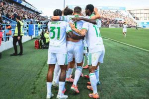 As Roma festeggia al Mapei