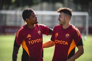 Bailey ed El Shaarawy a Trigoria