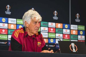 Gasperini conferenza stampa Roma-Lille