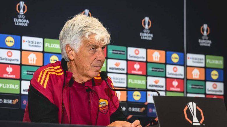 Gasperini conferenza stampa Roma-Lille