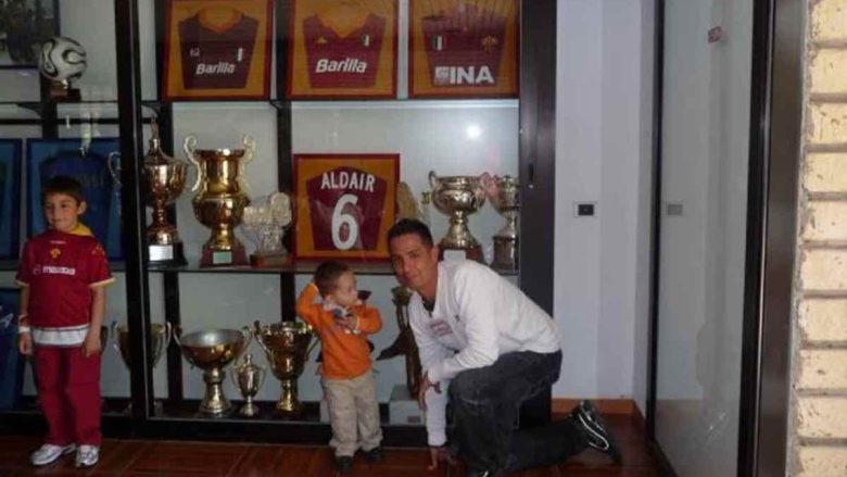 Padre e figlio tifosi Roma
