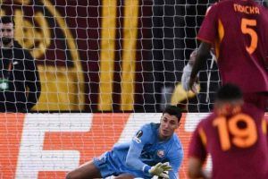 Roma-Lille sbagliati tre rigori