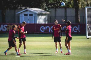Roma in allenamento