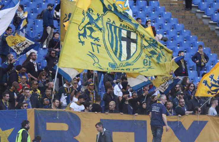 Tifosi del Parma in trasferta all'Olimpico