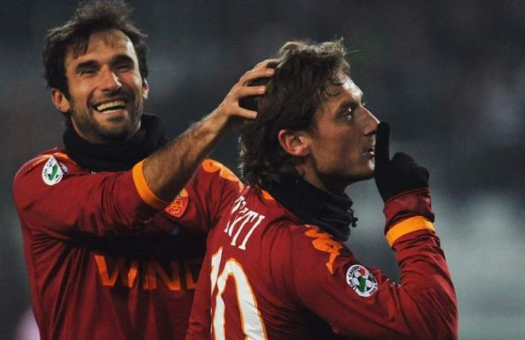 Vucinic e Totti