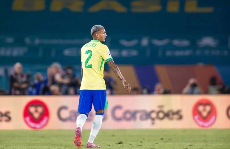 Wesley con la maglia del Brasile