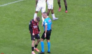 Saelemaekers e l'arbitro Guida