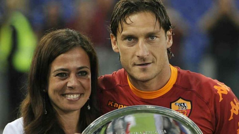 Rosella Sensi con Francesco Totti