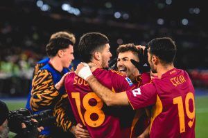 Esultanza Soulé e El Shaarawy