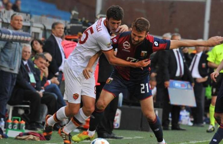 Mazzitelli con la maglia della Roma