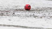 Partita calcio con neve