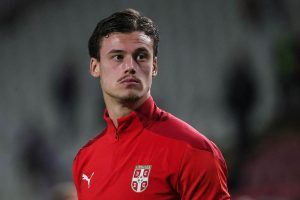 Svilar con la nazionale serba